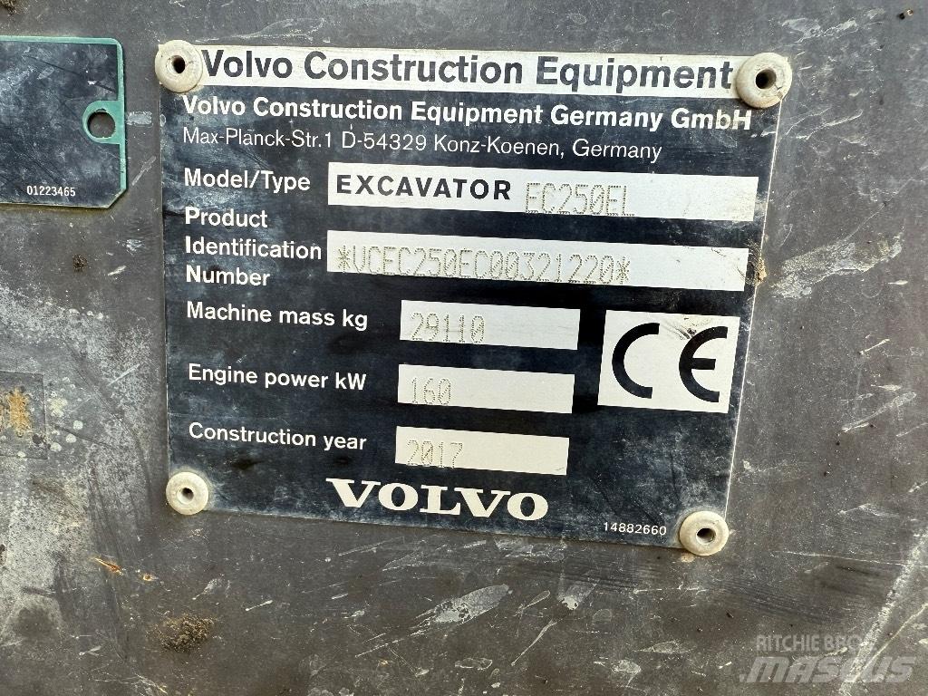 Volvo EC 250 EL Koparki gąsienicowe