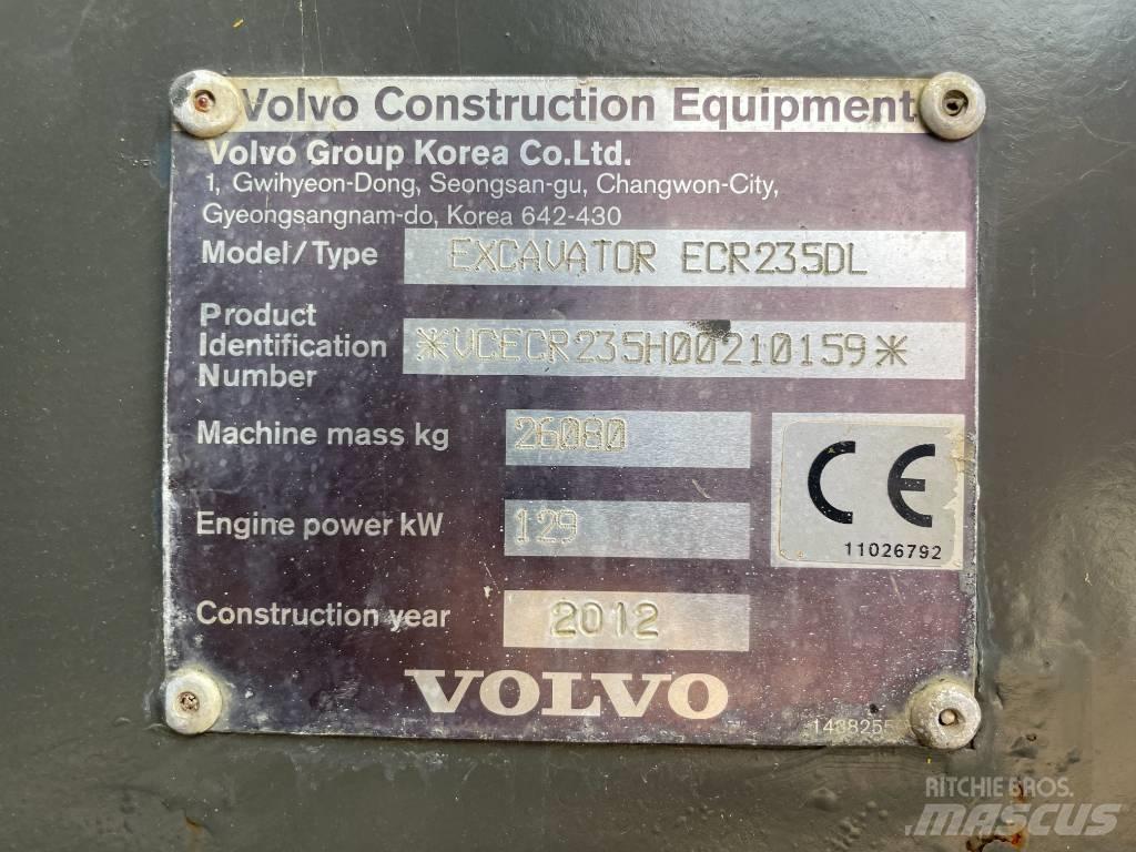 Volvo ECR 235 DL Koparki gąsienicowe