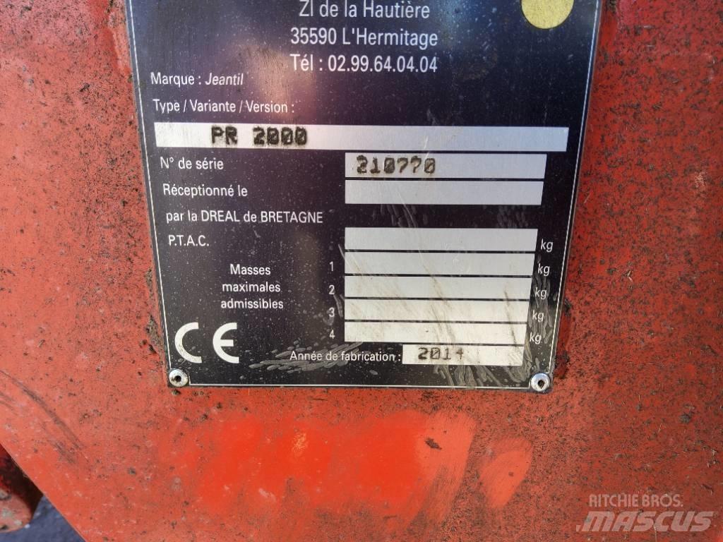 Jeantil PR 2000 Rozdrabniacze, krajarki i odwijarki słomy