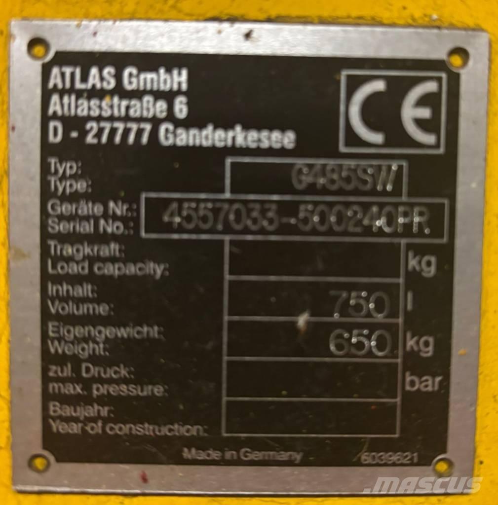 Atlas T620 Kantelbak Łyżki do ładowarek