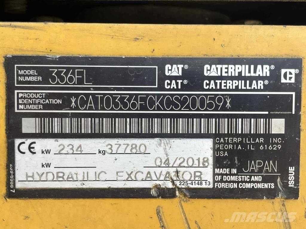 CAT 336 FL Koparki gąsienicowe