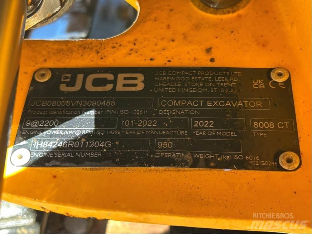 JCB MICRO 8008 Minikoparki