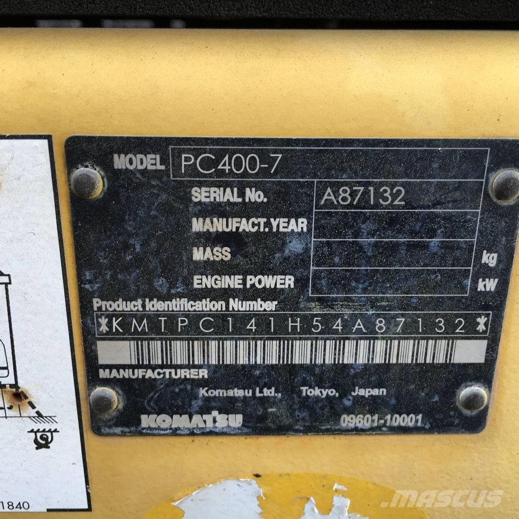Komatsu PC 400-7 Koparki gąsienicowe