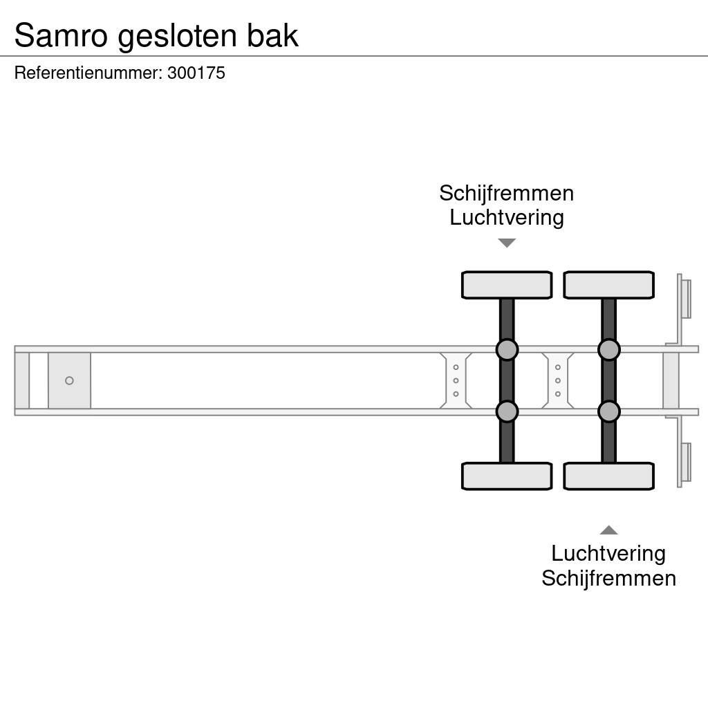 Samro gesloten bak Naczepy kontenery