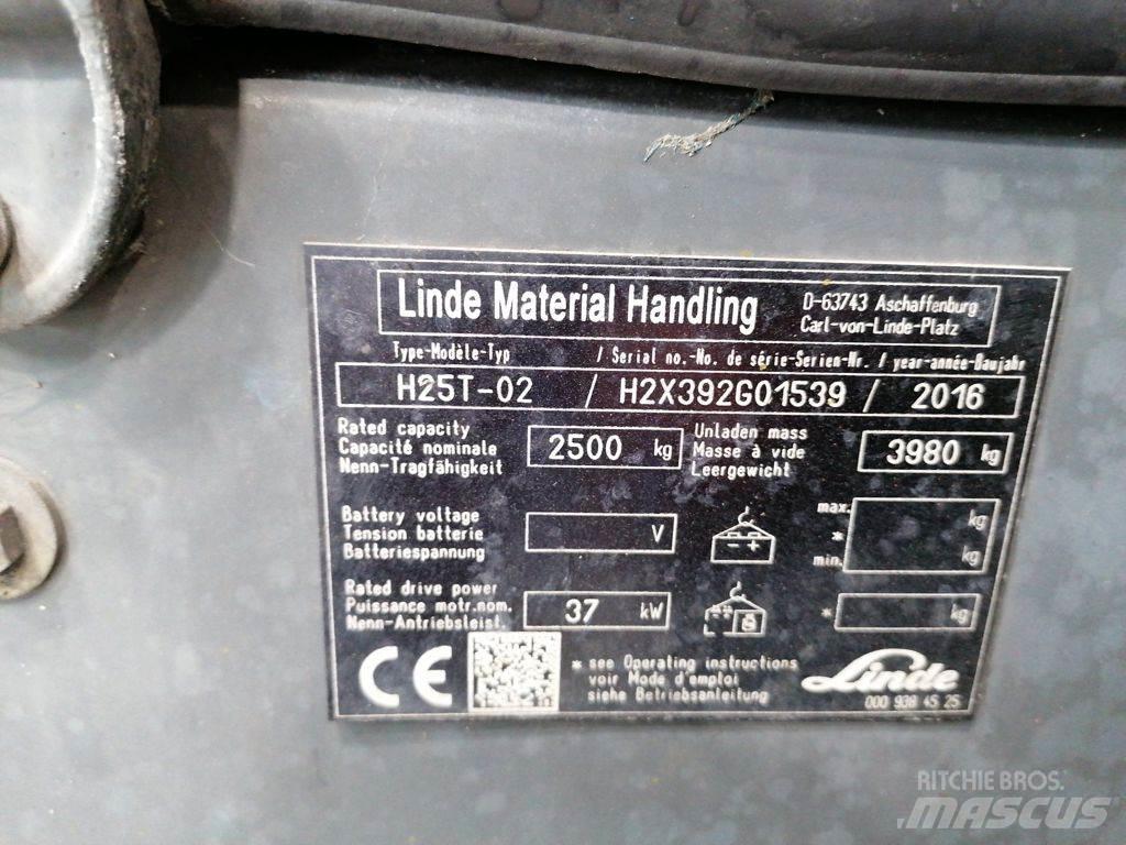 Linde H25T-02 Wózki LPG