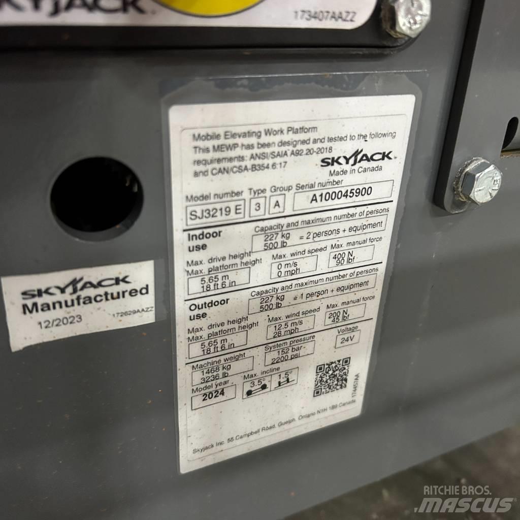 SkyJack SJ 3219 Podnośniki nożycowe