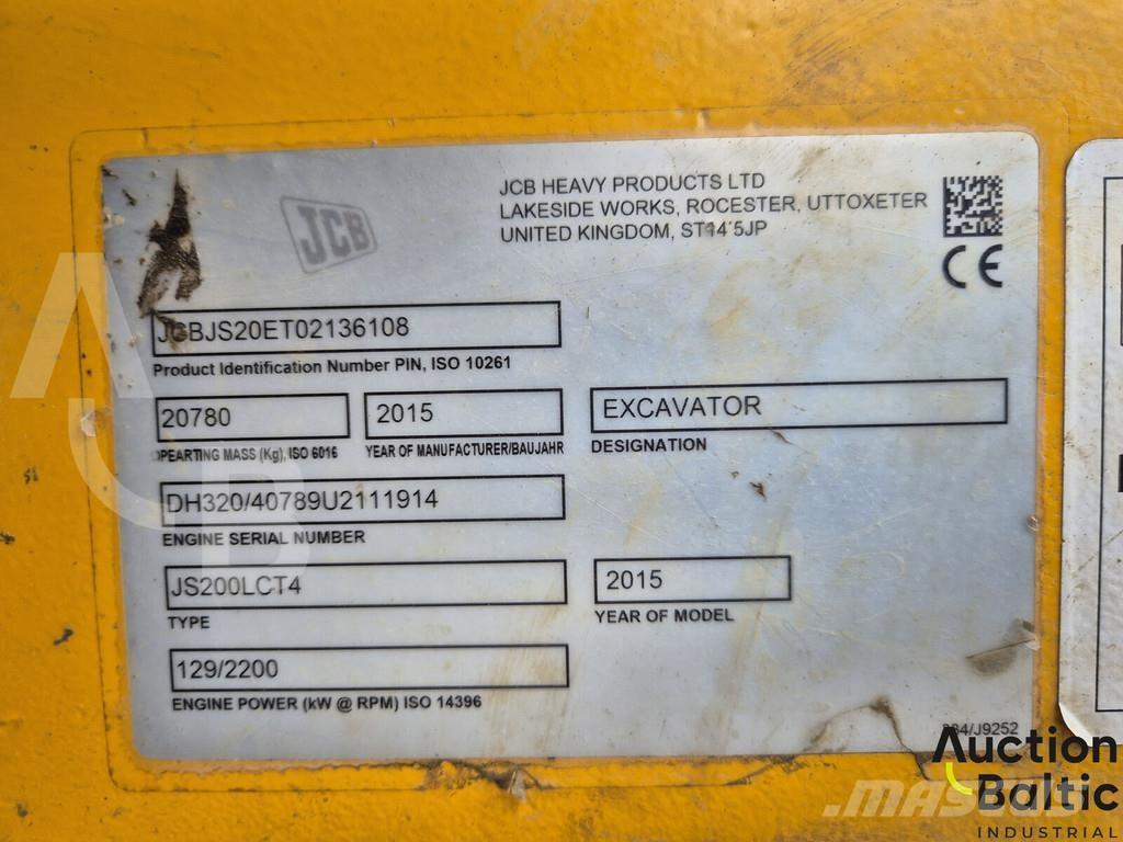 JCB JS 200 LC T4 Koparki gąsienicowe