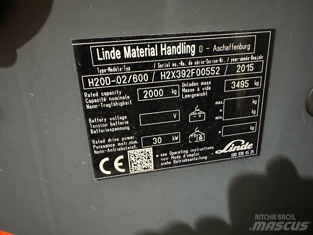 Linde H20D-02 Wózki Diesla