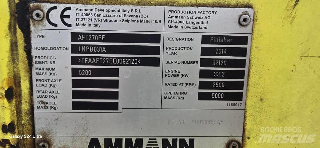 Ammann AFT 270 F Rozściełacze do asfaltu