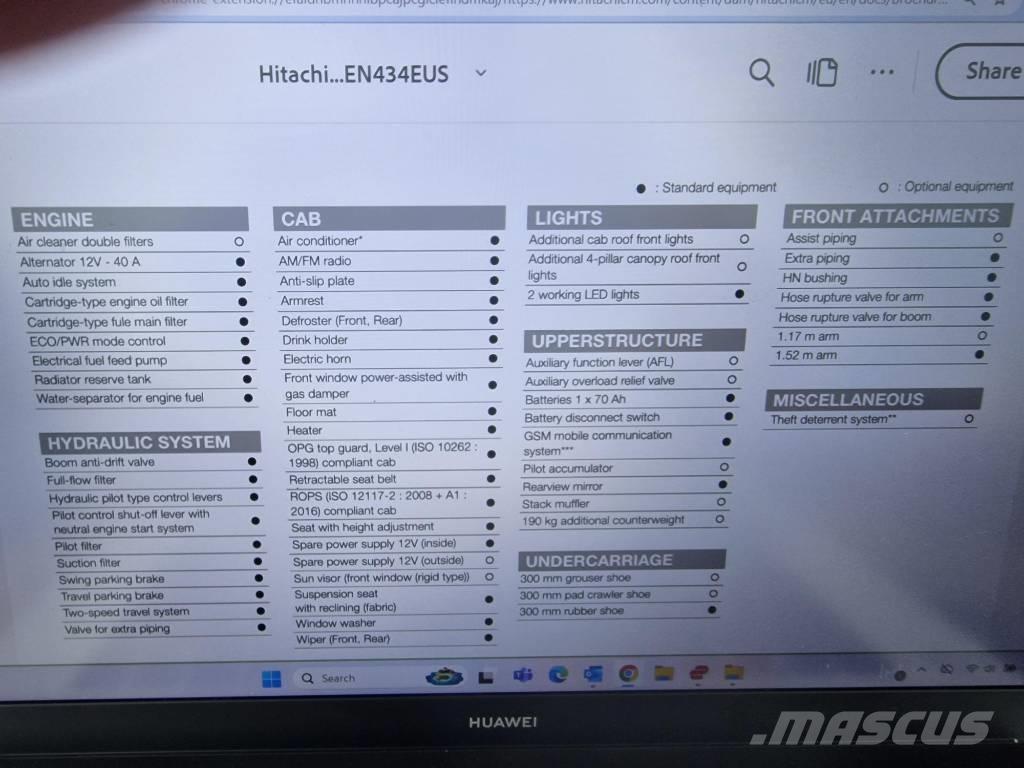 Hitachi ZX 33 U-6 Minikoparki