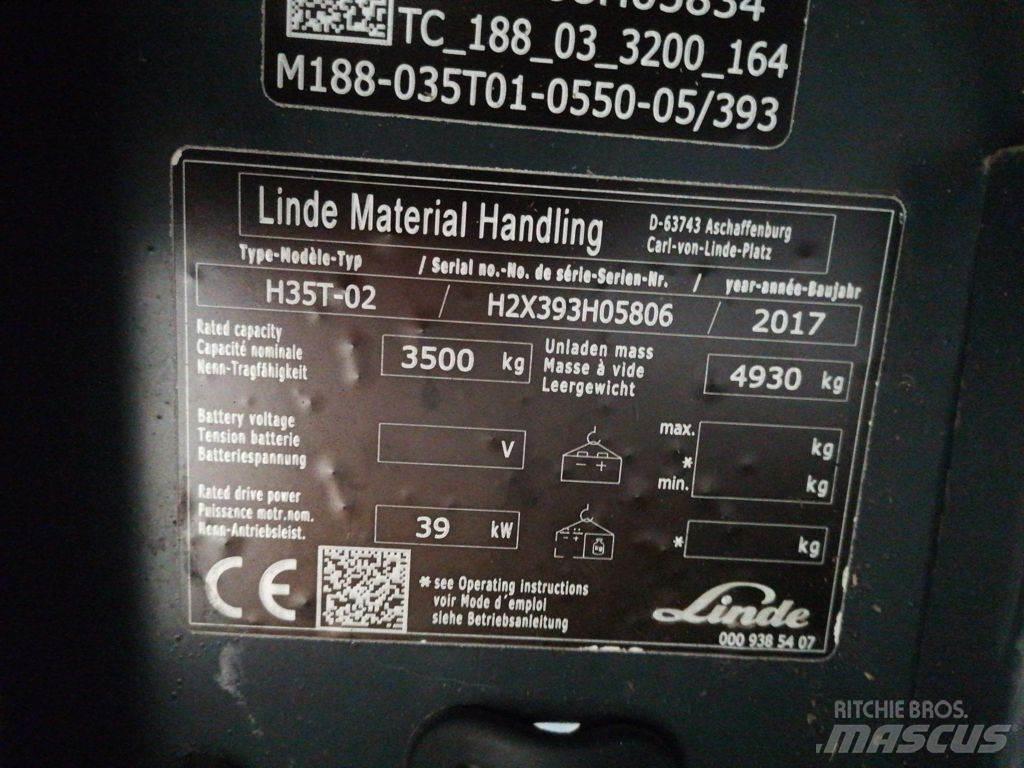 Linde H35T-02 Wózki LPG