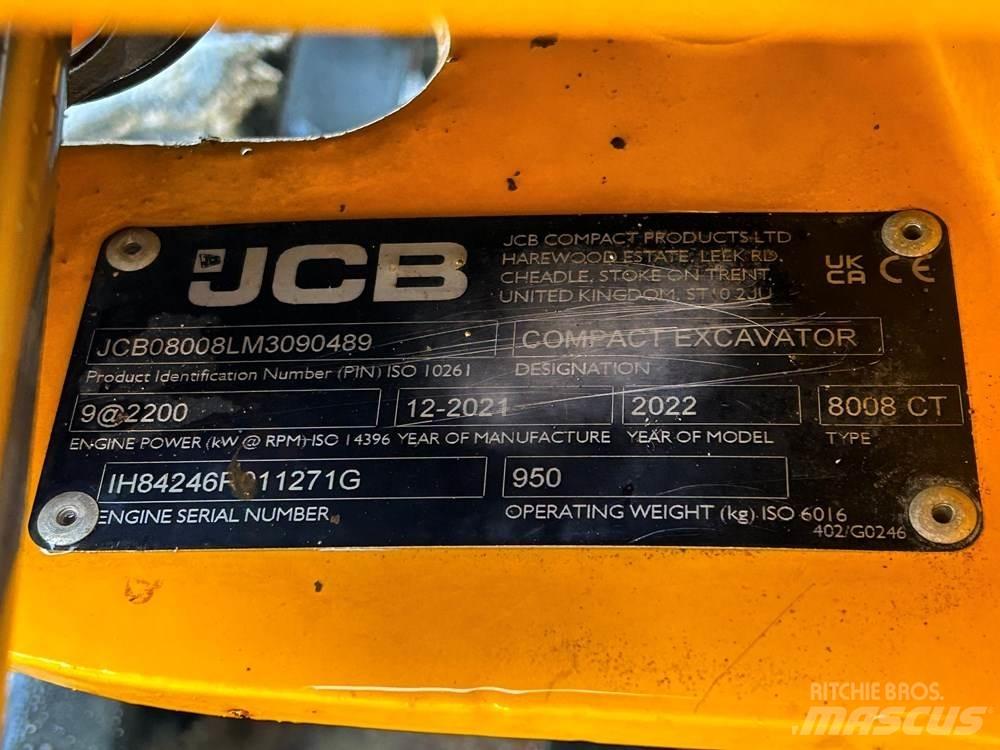 JCB 8008 Minikoparki