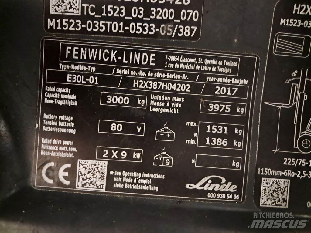 Linde E30L-01 Wózki elektryczne
