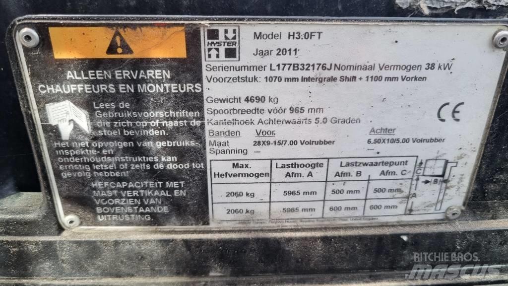 Hyster H 3.00 FT Wózki LPG
