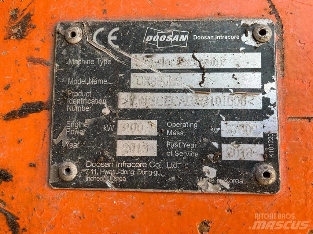 Doosan DX 380 LC Koparki gąsienicowe