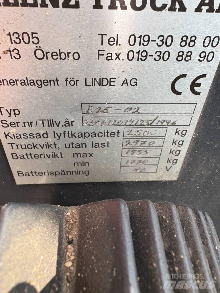 Linde E 25 Wózki elektryczne