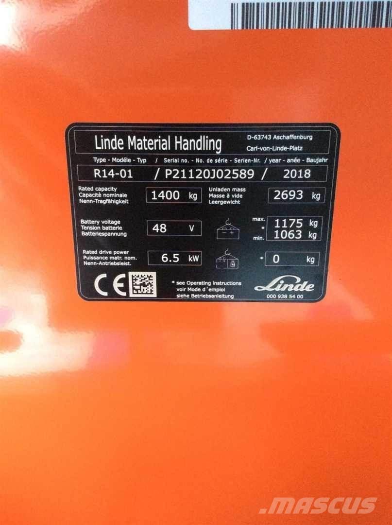 Linde R14 Wózki widłowe wysokiego składowania