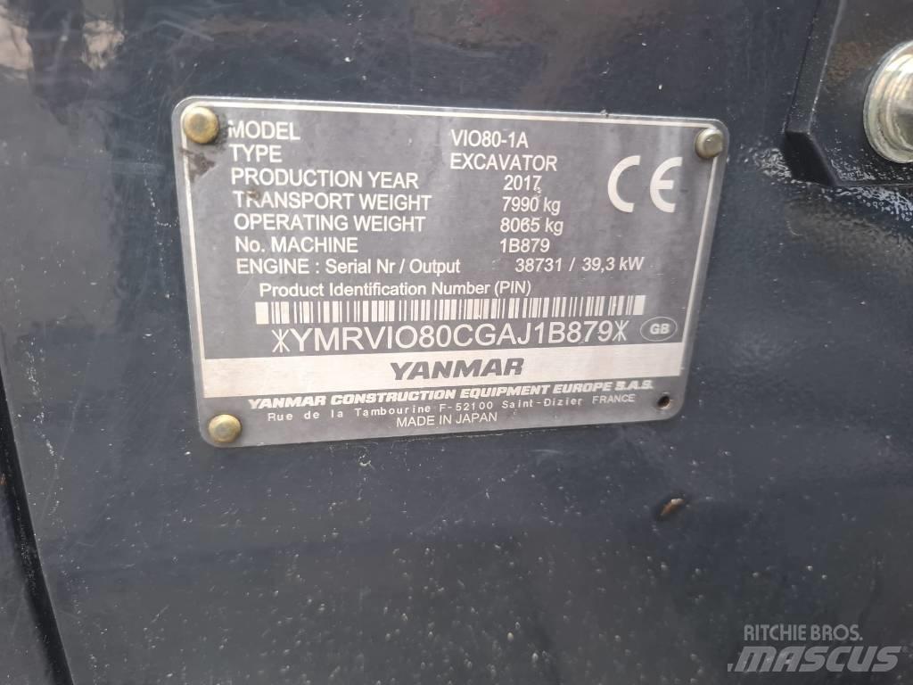 Yanmar Vio 80-1A Midikoparki  7t - 12t