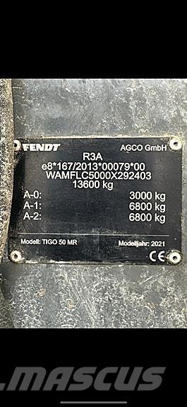 Fendt Tigo 50 MR Przyczepy ogólnego zastosowania