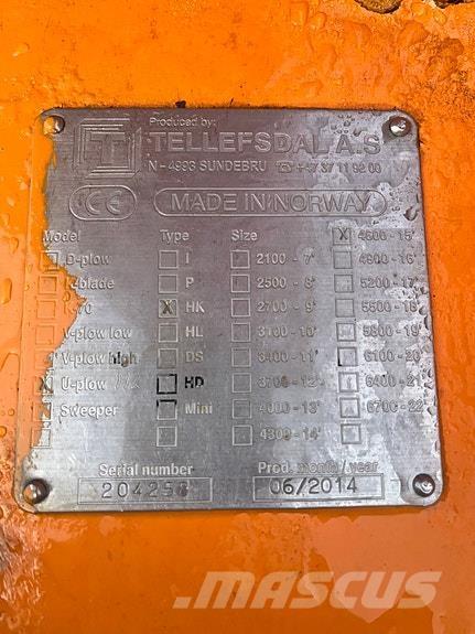 Tellefsdal 4600 H2 Lemiesze i pługi śnieżne