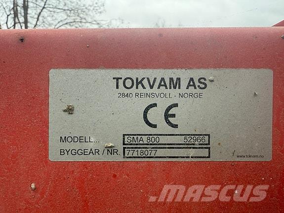 Tokvam SMA 800 Inny sprzęt drogowy i odśnieżający