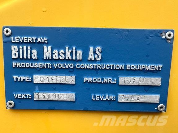 Volvo EC 140 B LC Koparki gąsienicowe