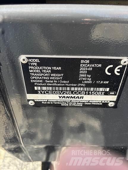 Yanmar SV26 Minikoparki