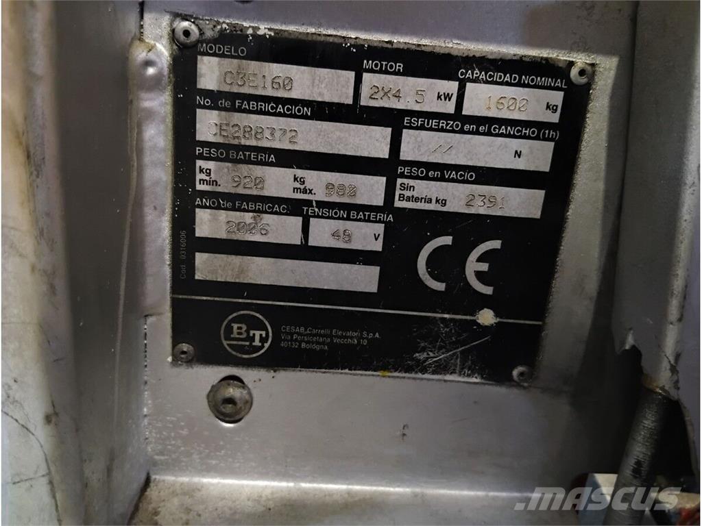 BT C3E160 Wózki widłowe inne