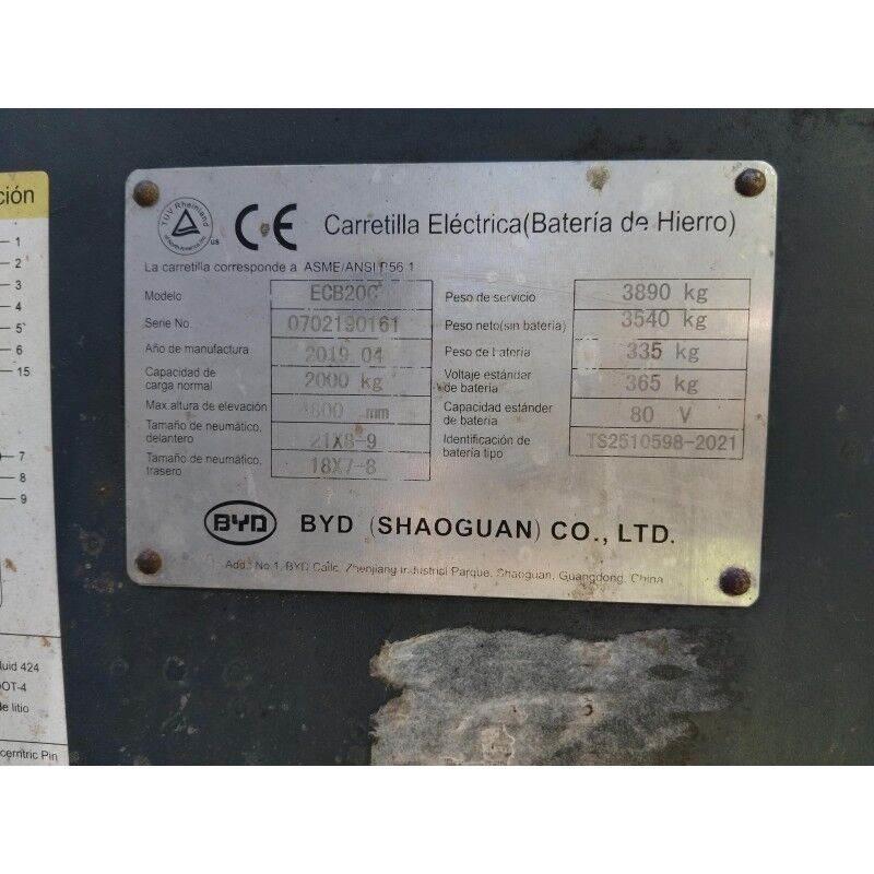 BYD ECB200C Wózki elektryczne
