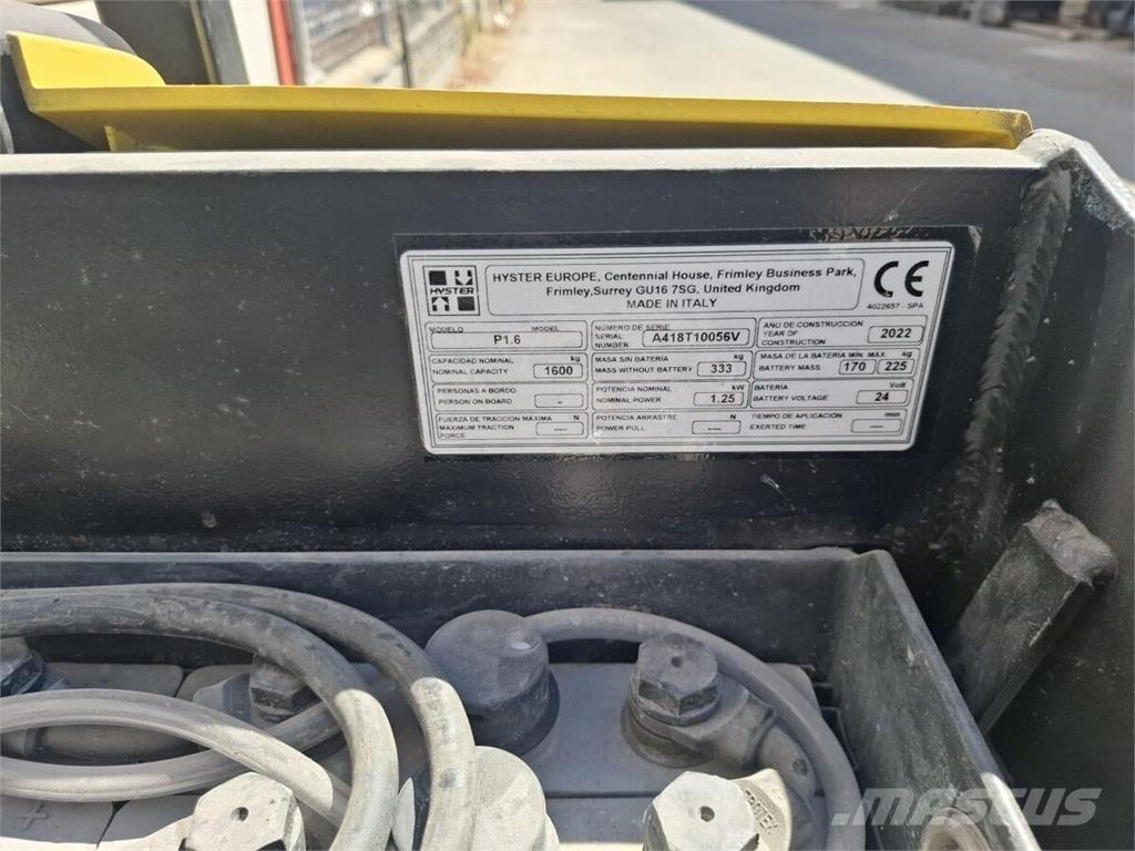 Hyster P1.6 Magazynowanie - Inne
