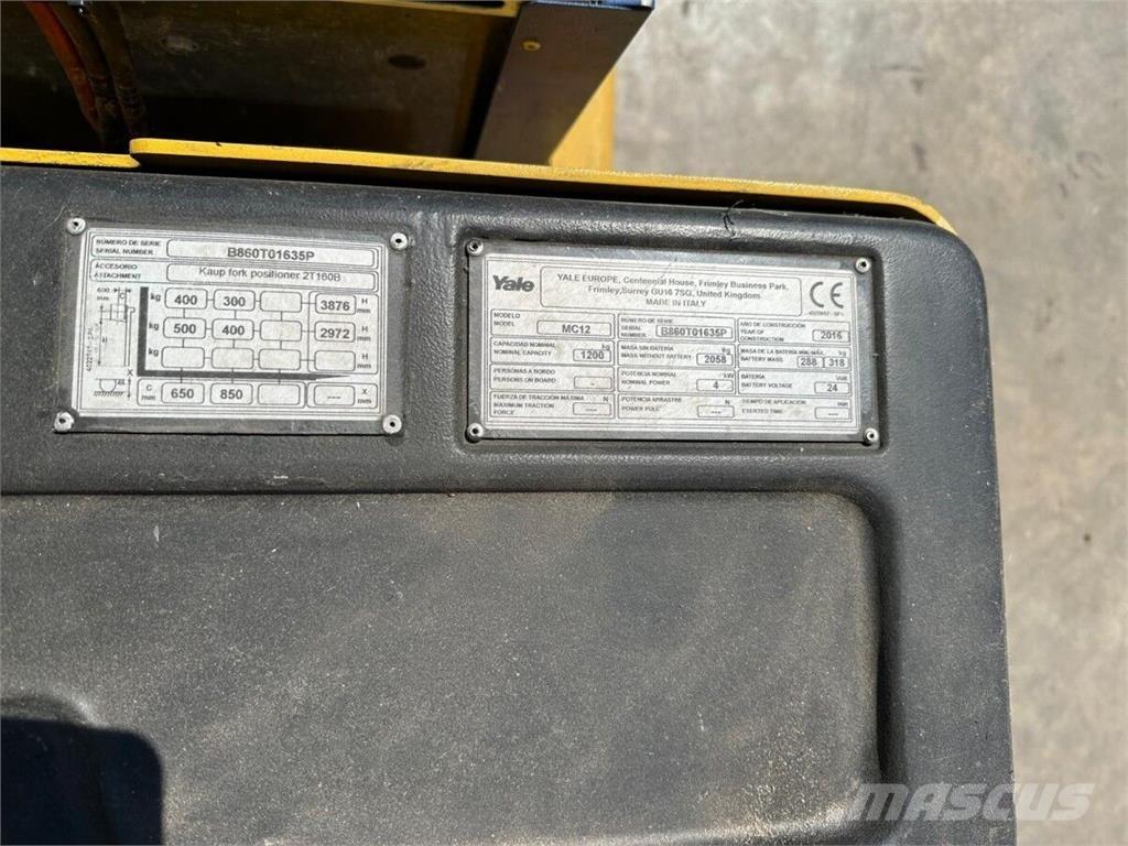 Yale MC12 Magazynowanie - Inne