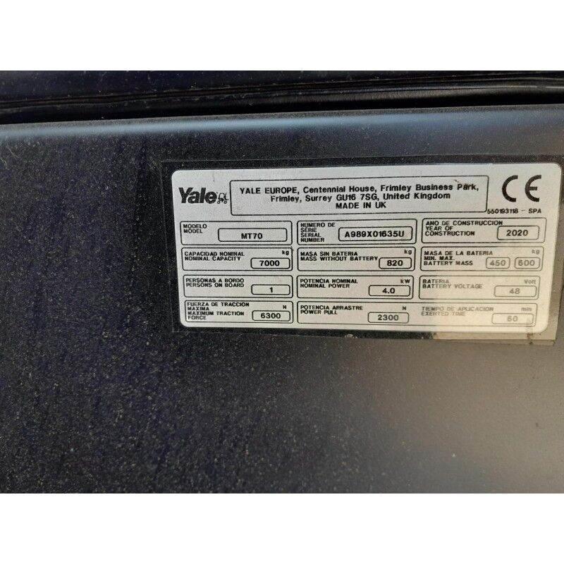 Yale MT70 Wózki widłowe samochodowe ciągnące