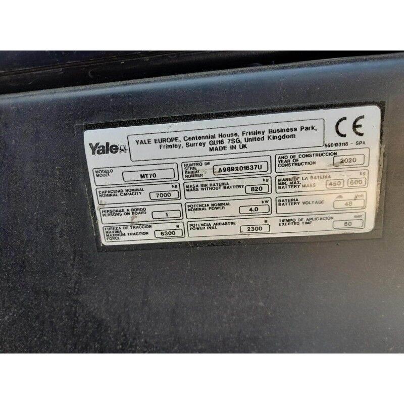Yale MT70 Wózki widłowe samochodowe ciągnące