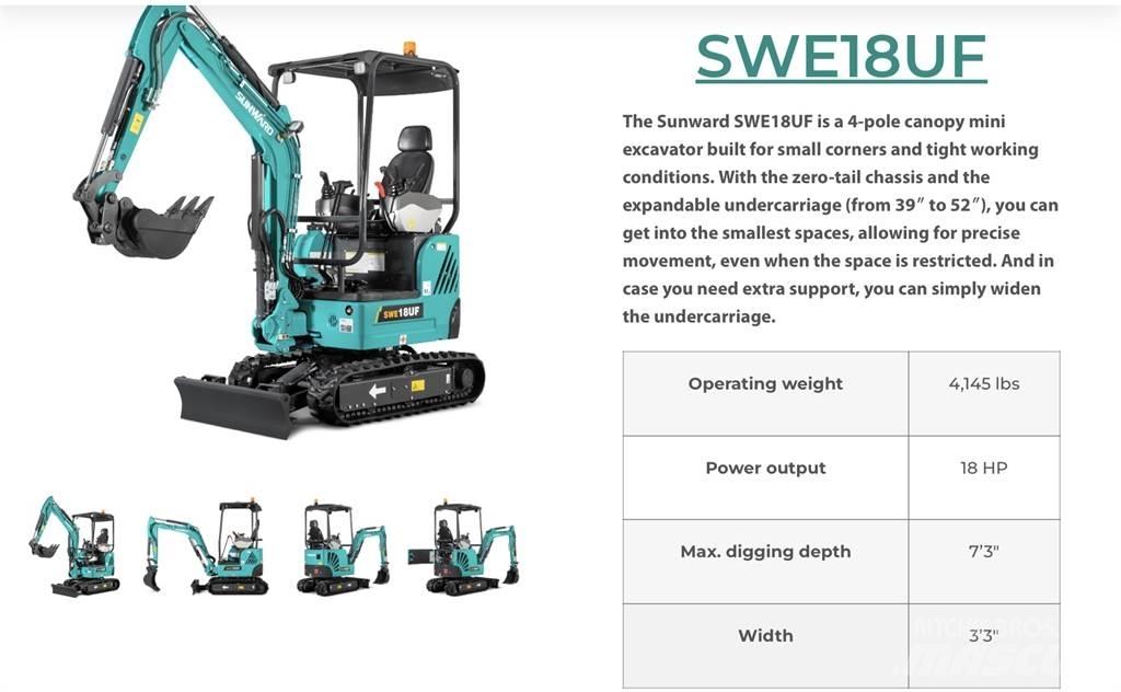 Sunward SWE18 Koparki gąsienicowe