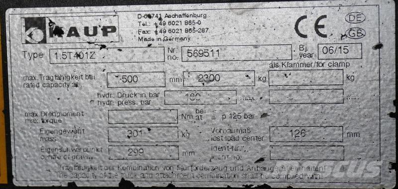Kaup 1.5T401Z Osprzęt i komponenty - inne