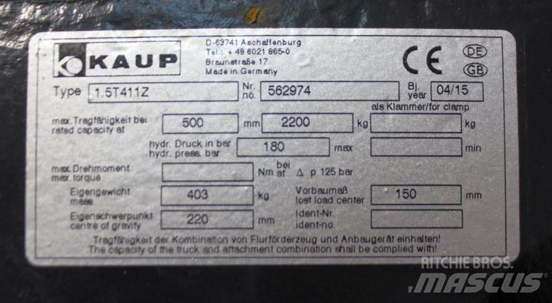 Kaup 1,5T411Z Osprzęt i komponenty - inne
