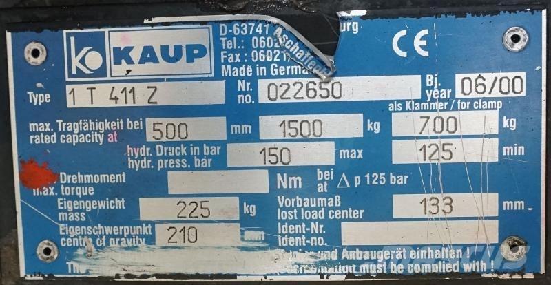 Kaup 1T411Z Osprzęt i komponenty - inne