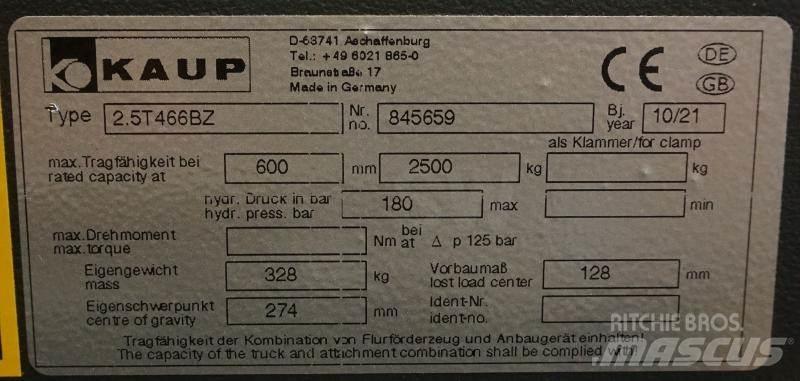 Kaup 2,5T466BZ Osprzęt i komponenty - inne