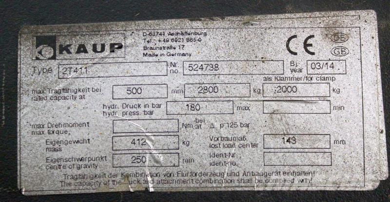 Kaup 2T411 Osprzęt i komponenty - inne