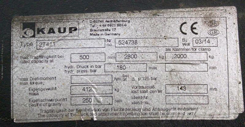 Kaup 2T411 Osprzęt i komponenty - inne