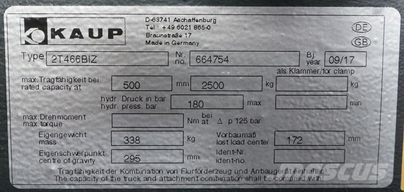 Kaup 2T466BIZ Osprzęt i komponenty - inne