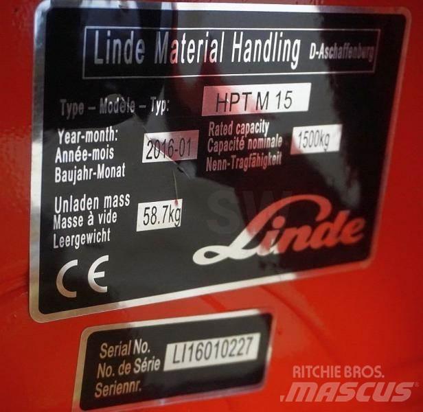 Linde HPT M 15 Wózki paletowe ręczne