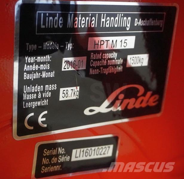 Linde HPT M 15 Wózki paletowe ręczne