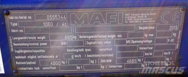Mafi 1060 / 4t Platformy / Przyczepy z otwieranymi burtami