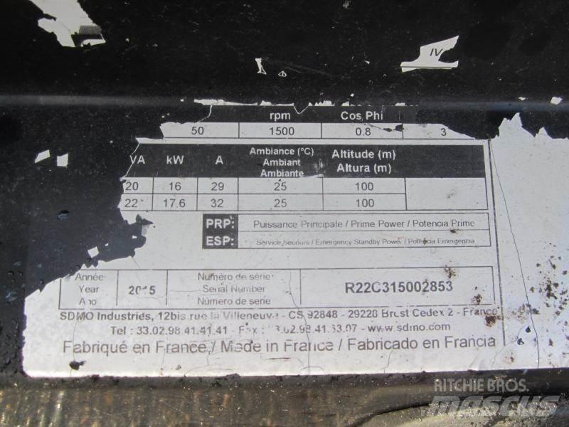 Sdmo R22 Agregaty prądotwórcze Diesla