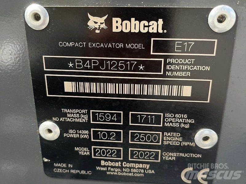 Bobcat E17 Minikoparki