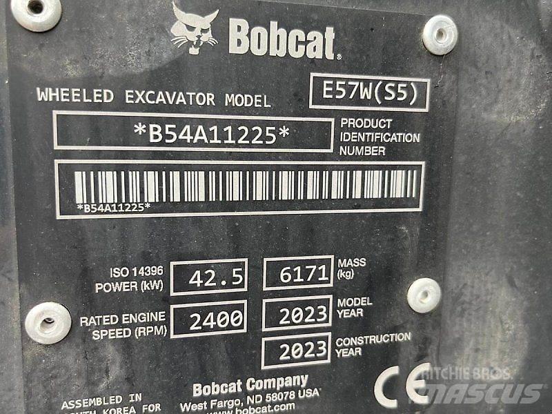 Bobcat E57W Koparki kołowe