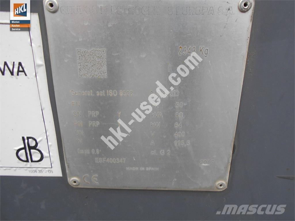 Atlas Copco QAS 80 Agregaty prądotwórcze inne