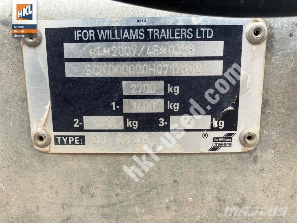 Ifor Williams GX 105 Maszyny budowlane - Inne