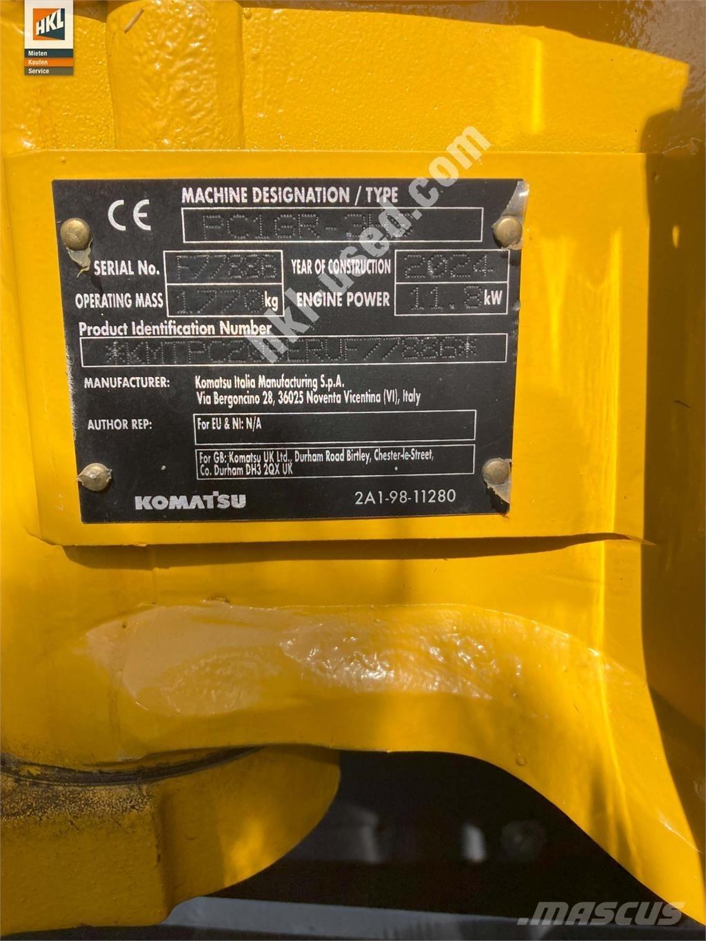 Komatsu PC 16 R-3HS Minikoparki